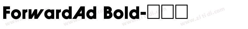 ForwardAd Bold字体转换